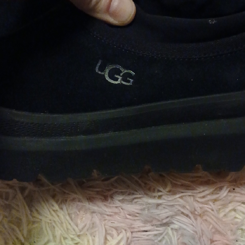 UGG Black Slip-On Rain Boot Casual Clog - Picture 4 of 8